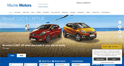 Desktop Screenshot of mackiemotors.com
